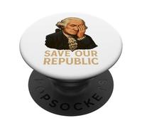 Salva la nostra Repubblica George Washington Facepalm Protest PopSockets PopGrip Adesivo