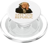 Salva la nostra Repubblica George Washington Facepalm Protest PopSockets PopGrip per MagSafe