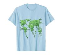 Salva LA Nostra T-Shirt Ambiente Pianeta Maglietta, Uomo, Celeste, M