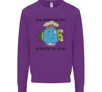 Salva La Terra Cambiamento Climatico Ambiente Felpa Per Bambini