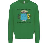 Salva La Terra Cambiamento Climatico Ambiente Felpa Per Bambini