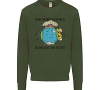 Salva La Terra Cambiamento Climatico Ambiente Uomo Felpa