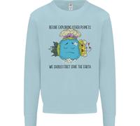 Salva La Terra Cambiamento Climatico Ambiente Uomo Felpa