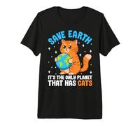 Salva la Terra È l'unico Pianeta Che ha i Gatti Maglietta Premium