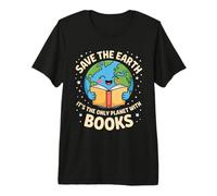 Salva la Terra è l'unico Pianeta con Books Reader Earth Day Maglietta Premium