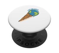 Salva la Terra, Solo Luogo Con Gelato, Pace Nessun pianeta B PopSockets PopGrip Adesivo