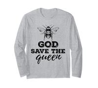 Salva Le api Giorno della Terra Dio Salva la Regina Maglia a Manica