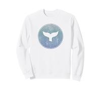 Salva Le Balene Mare Animali Killer Whale Tail Ocean Orca Wave Felpa