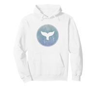 Salva Le Balene Mare Animali Killer Whale Tail Ocean Orca Wave Felpa con Cappuccio