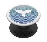 Salva le balene Mare Animali Killer Whale Tail Ocean Orca Wave PopSockets PopGrip Adesivo