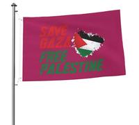 Salva le bandiere di Gaza e Palestina per esterni, 2x3 piedi, bandiera bifacciale resistente per decorazioni da giardino, casa, cortile, festival, bandiera di benvenuto