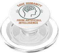 Salva l'umanità dall'intelligenza artificiale AI PopSockets PopGrip per MagSafe