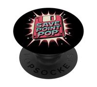 Salva Point Diskette Cultura Pop Retro Videogioco PopSockets PopGrip Adesivo