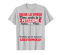 Salva Sposo Addio al celibato Divertente Testimone Sposo Maglietta