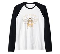 Salva The Bees-Honeybee - Love Environment Maglia con Maniche Raglan