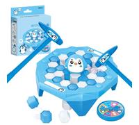 Salva The Penguin Game - Ice Block Smash Challenge, esilarante gioco da tavolo da puzzle a famiglia | Giocattolo whack-a-block con martello, gioco da festa per bambini per divertimento interno, regali