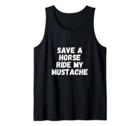 Salva Un Cavallo, cavalca i Miei Baffi Cowboy Swagger Canotta