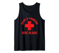 Salva Un Vampiro Dare Sangue Divertente Halloween Canotta