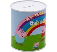 Salvadanai Questo salvadanaio medio Peppa Pig è perfetto per consentire ai bambini di imparare l'abitudine di risparmiare in modo divertente. Dal design accattivante e materiali resistenti, permette d