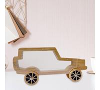 Salvadanaio a forma di auto in legno Decorazione con nome fai da te