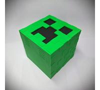 Salvadanaio a forma di Creeper di Minecraft, design dettagliato a blocchi di gioco, decorazione da scrivania di alta qualità, adatto per monete e banconote 4,2,1,3,Salvadanaio,Enderman + 5 segnalibri