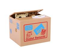 Salvadanaio a forma di gatto originale, elettronico, con zampa di panda, per monete, piccole casse di risparmio elettrico, per bambini, 12 x 10,5 x 9,8 cm