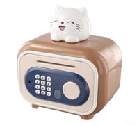 Salvadanaio a forma di impronte digitali con meccanismo automatico di rotolamento dei soldi, sicuro con password intelligente, per la gestione del denaro dei bambini, ornamento in plastica ABS di