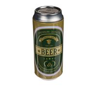 Salvadanaio a Forma di Lattina di Birra - Originale in Latta Con Coperchio, Utilizzabile Anche Come Portapenne (Giallo)