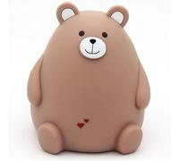 Salvadanaio a forma di orsetto, in plastica vinilica, ideale per la decorazione della casa, ideale per risparmiare monete e organizzare le finanze