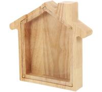 Salvadanaio a forma di stella, decorazione for la casa, modello for bambini, organizer for giocattoli in legno for(18X17.3X3CM)