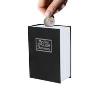 Salvadanaio Bambini, Salvadanaio Contabile, Cassaforte per Bambini a Forma di Libro, Monetinaio Personalizzato Utilizzabile per Riporre Spiccioli e Piccoli Oggetti Personali, con Due Chiavi Incluse