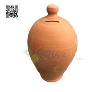 Salvadanaio Classico Di Terracotta Da Rompere Realizzato A Mano Cm 35