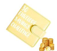 Salvadanaio con 30 buste in poliuretano per l'agenda Spar-Challenge | Libro per la casa, per ufficio, scuola, aule, viaggi, feste di compleanno, donne, uomini, bambini