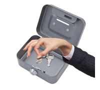 Salvadanaio con chiave - Cassetta di sicurezza Cassetta di sicurezza Mini cassetta per contanti in metallo Banca dei soldi,Salvadanaio sicuro per soldi, salvadanaio in metallo, portatile, per le vendi