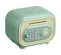 Salvadanaio con password e impronta digitale, grande cassaforte con rullo automatico per monete, in plastica ABS per risparmi a lungo termine (verde)