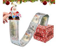 Salvadanaio Di Natale Con Estrazione Dei Soldi | L Erogatore Per 30 Sacchetti Trasparenti - Contenitore Per Contanti Di Natale,Per Feste Bambini Gli Amici La Nipote Il Papà Il Biglietto Compleanno