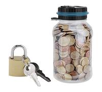 Salvadanaio Digitale,1.8L Portamonete Elettronico Digitale con Schermo LCD Contatore, Salvadanaio Scatola Contamonete Euro Miglior Regalo