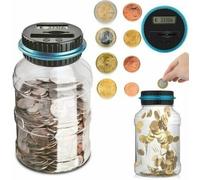 Salvadanaio Digitale Contamonete Salvadanaio Euro automatic trasparente