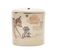 Salvadanaio Disney "Magical Beginnings" in ceramica con dettagli dorati - Bambi DI407