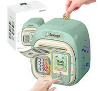 Salvadanaio elettronico per bambini 3-12 anni, Salvadanaio per bambini, cassaforte elettronica con morta, con musica, digitale cassaforte bambino con codice giocattolo salvadanaio denaro bancomat