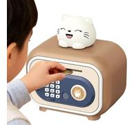 Salvadanaio - Forte con sblocco con impronta digitale e password, risparmio per bambini, per biglietti per bambini e ragazze più grandi di 3 anni, compleanno, Natale, festa dei bambini, regali di