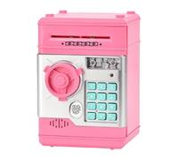 Salvadanaio Giocattolo Bancomat Scorrimento Automatico Slot per Banconote Scatola di Risparmio Giocattolo per Età 3-8 Anni Rag, Rosa Scuro, Taglia unica bambino