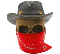 Salvadanaio in ceramica con teschio Bandit con chiusura in gomma, dimensioni (lunghezza x larghezza x altezza): circa 12 x 11 cm