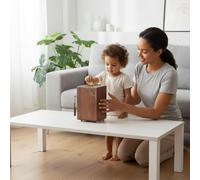 Salvadanaio in Legno Apribile Cassetta Risparmio Legno Facile da Aprire per