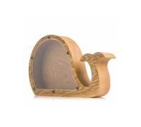 Salvadanaio in legno con animali dei cartoni animati, simpatico dinosauro, gatto, leone, moneta, trasparente, design creativo, sicuro, regalo for bambini, da tavolo(Style 3)