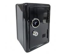 Salvadanaio in metallo, mini cassaforte con serratura a combinazione a un solo cifra e serratura a chiave, scatola di sicurezza piccola per il deposito di denaro Taglia unica: 18x10x12 cmFerro