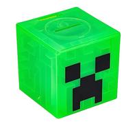Salvadanaio Labirinto Creeper Minecraft Salvadanaio Ufficiale, Completa il Labirinto per Sbloccare i Soldi, Collezionabile con Adesivi Decorativi, Regalo per Gamer