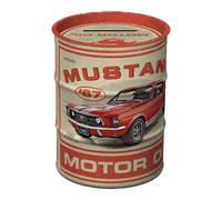 Salvadanaio latta 9x11,7cm Mustang RED