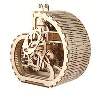 Salvadanaio Lumaca,3D Puzzle di Legno,Scatola di Archiviazione,Scatola di Tesoro Immagazzinaggio,Scatola Portagioie,Auto Assemblaggio Meccanico Costruzione Kits