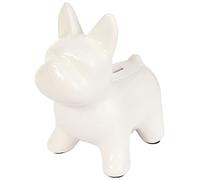 Salvadanaio Maialino, Porcellino Salvadanaio Terracotta, Simpatico Salvadanaio per Bambini, Sposi Salvadanaio Banconote, Idea Regalo per Natale, Bambini, Matrimonio Salvadanaio Battesimo (bianco)